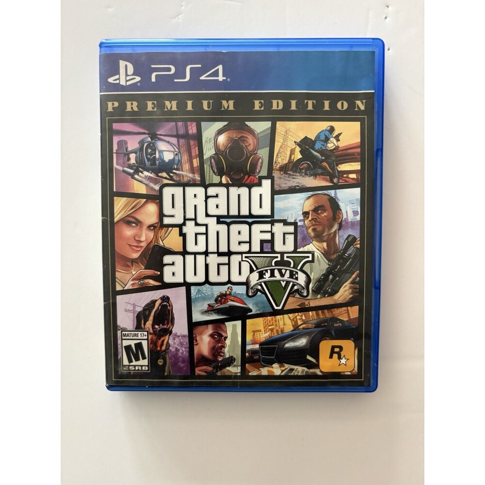 Grand Theft Auto V Premium Edition PS4 PlayStation 4 Complete Tested Clean GTA 5